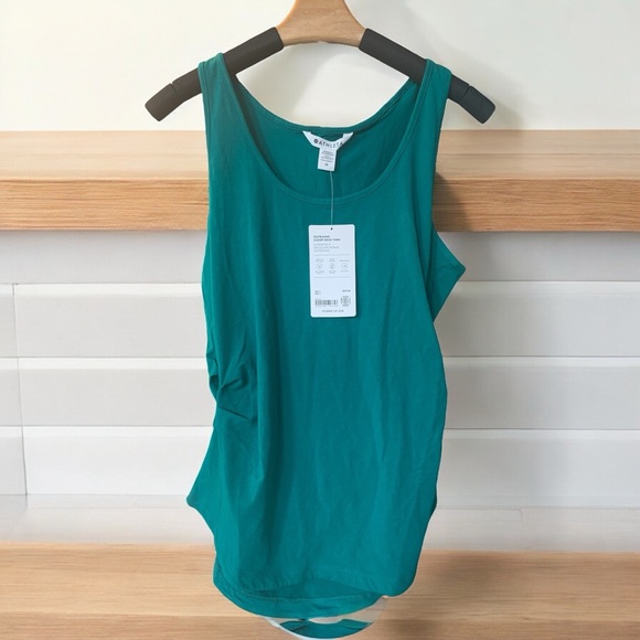 NWT Athleta Size M / New w Tags Outbound Scoop Neck Tank Emerald Green - Picture 1 of 4